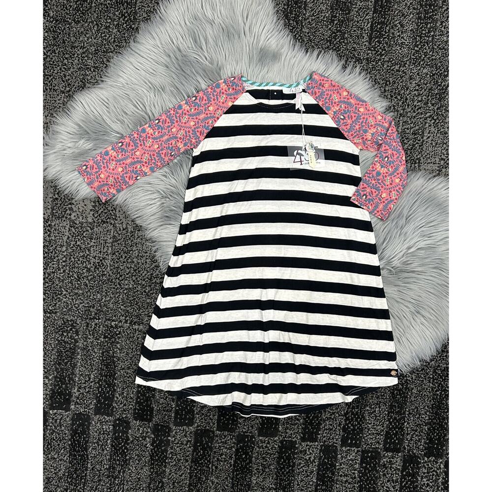 Matilda Jane Once Upon a Time Incantation Striped Jersey Dress Size 10